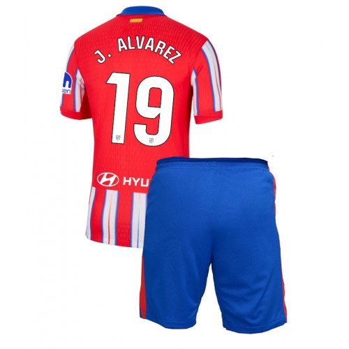 Atletico Madrid Julian Alvarez #19 Domaci Dres za djecu 2024-25 Kratak Rukav (+ Kratke hlače)